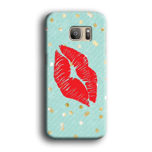 Great Red Lip Samsung Galaxy S7 Edge Case