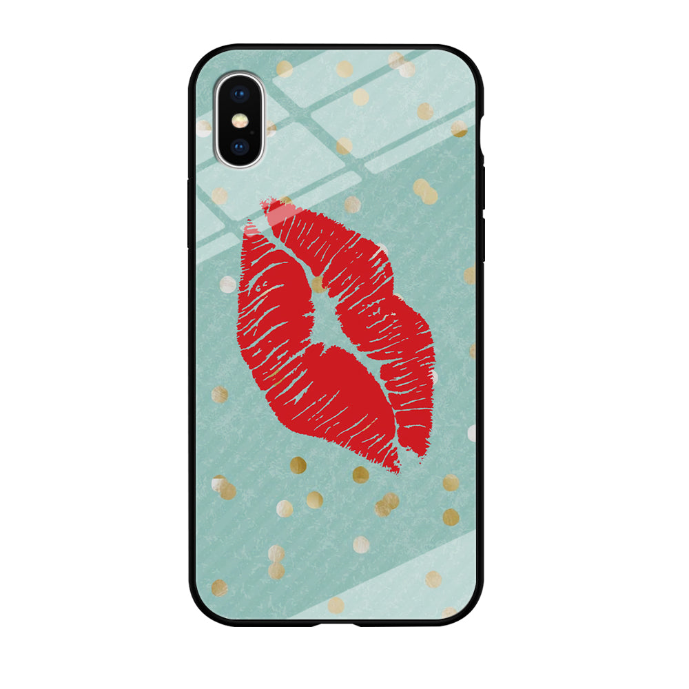 Great Red Lip iPhone X Case