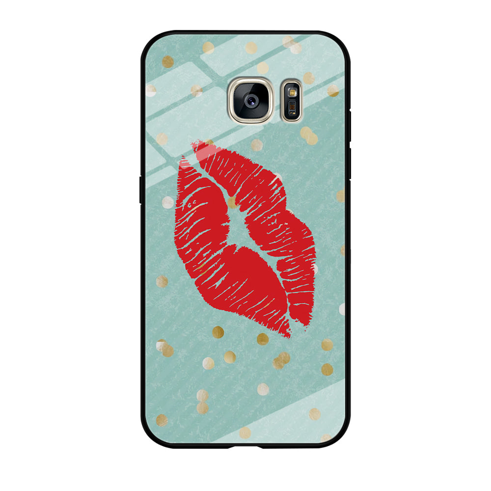 Great Red Lip Samsung Galaxy S7 Edge Case