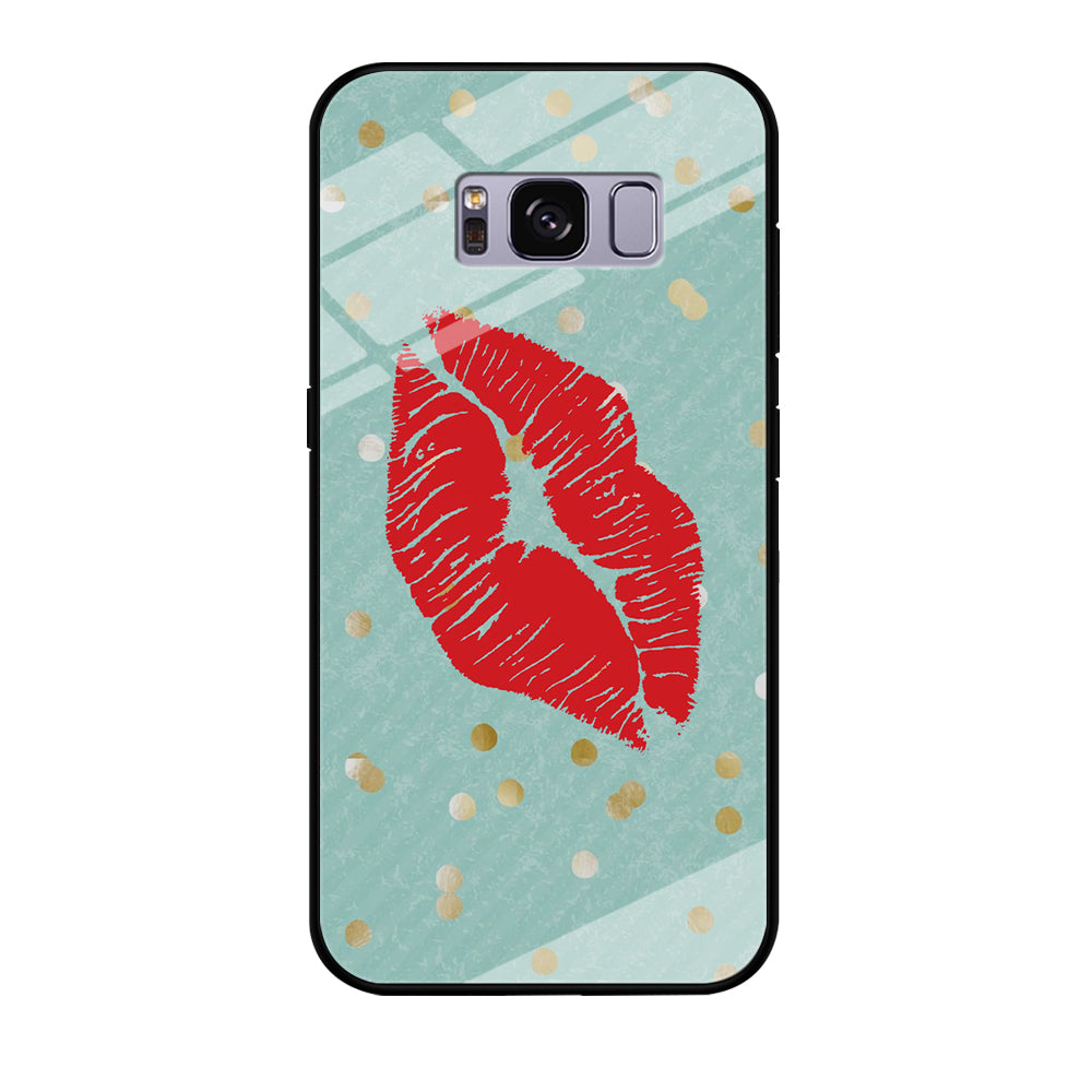Great Red Lip Samsung Galaxy S8 Plus Case Tempered Glass Case