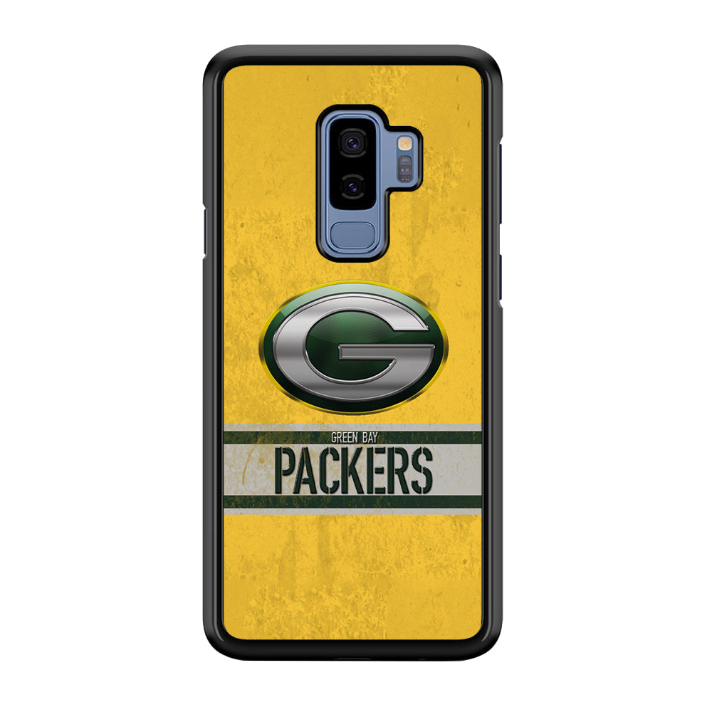 Green Bay Packers Abstract on The Wall Samsung Galaxy S9 Plus Case