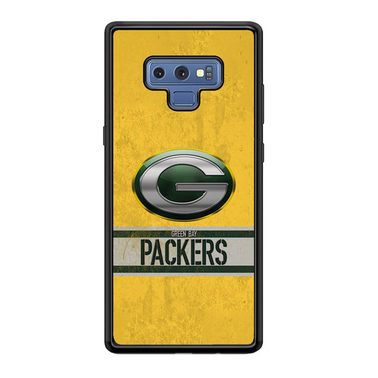 Green Bay Packers Abstract on The Wall Samsung Galaxy Note 9 Case