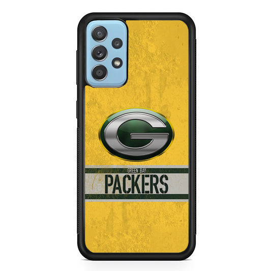 Green Bay Packers Abstract on The Wall Samsung Galaxy A72 Case