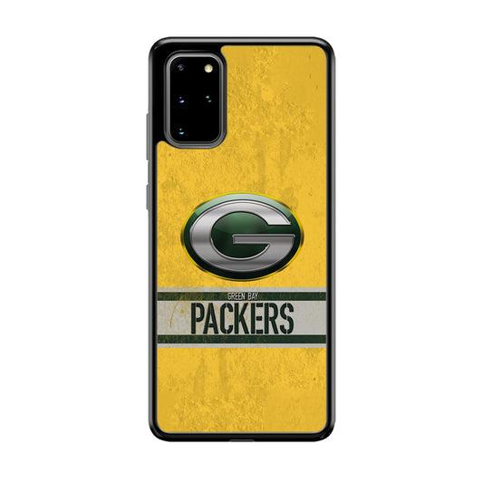 Green Bay Packers Abstract on The Wall Samsung Galaxy S20 Plus Case