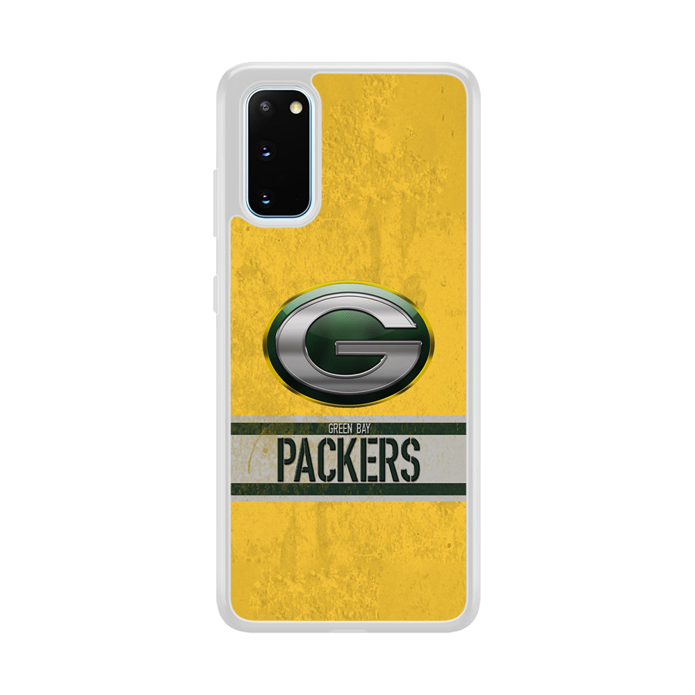 Green Bay Packers Abstract on The Wall Samsung Galaxy S20 Case