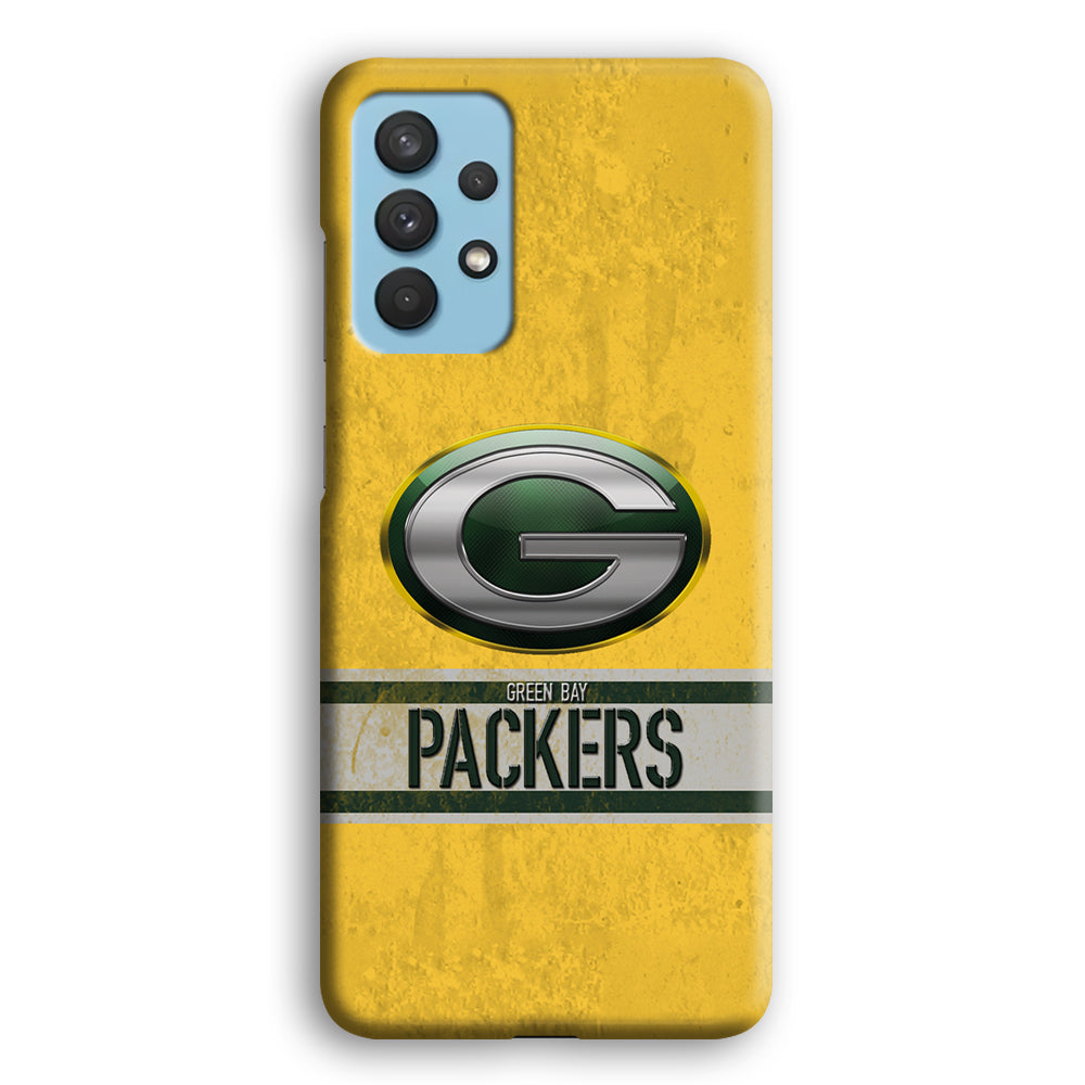 Green Bay Packers Abstract on The Wall Samsung Galaxy A32 Case