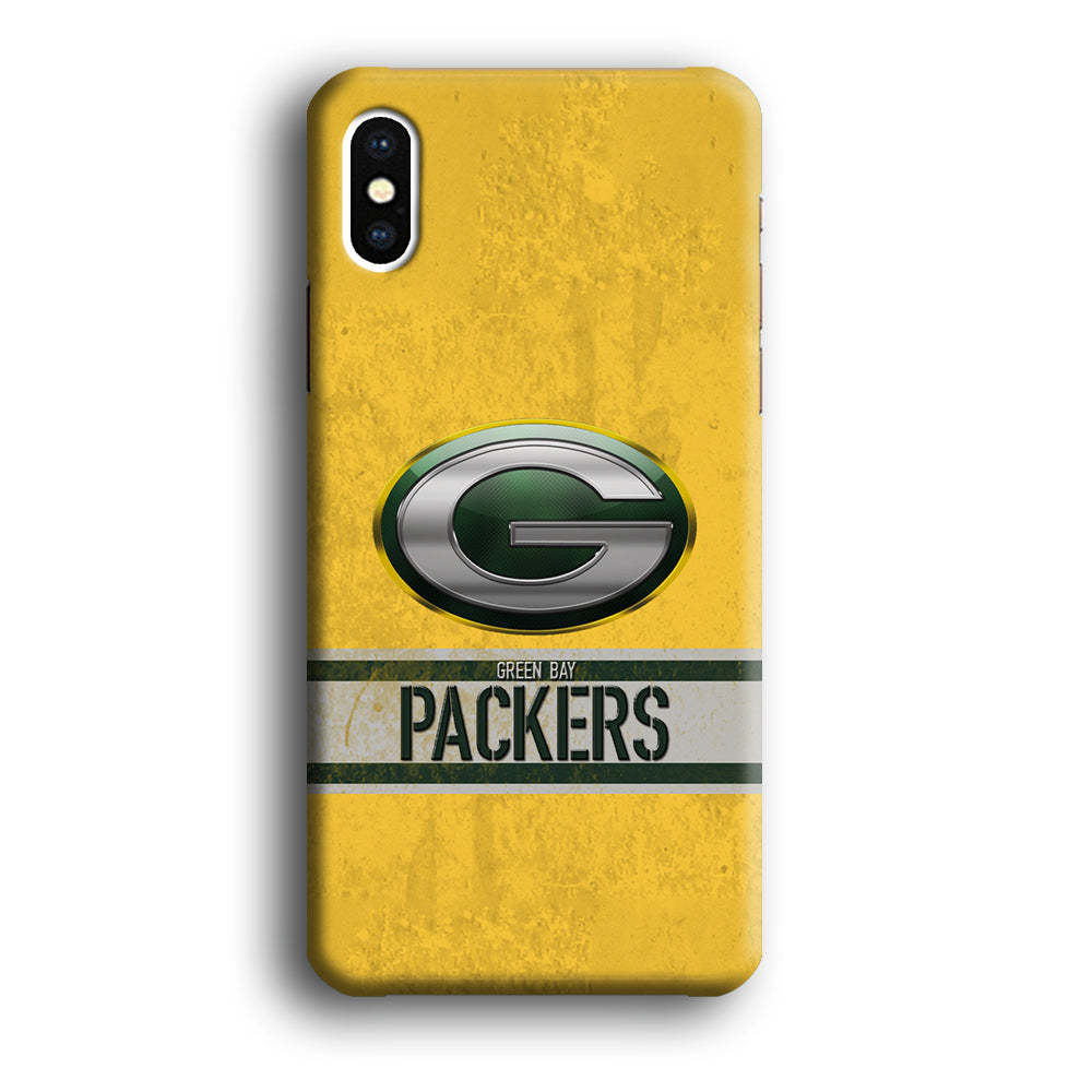 Green Bay Packers Abstract on The Wall iPhone X Case