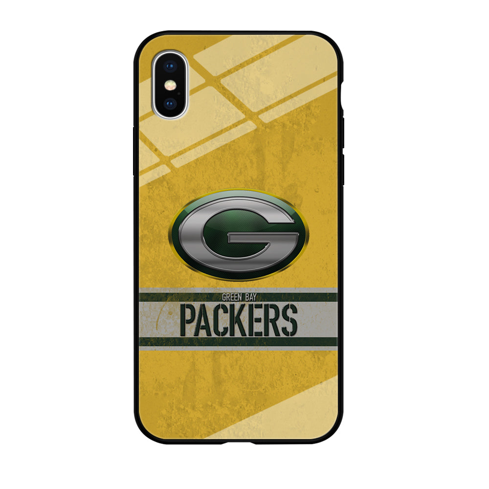 Green Bay Packers Abstract on The Wall iPhone X Case