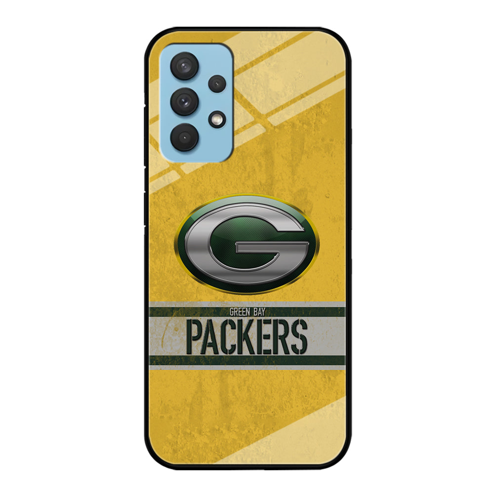 Green Bay Packers Abstract on The Wall Samsung Galaxy A32 Case