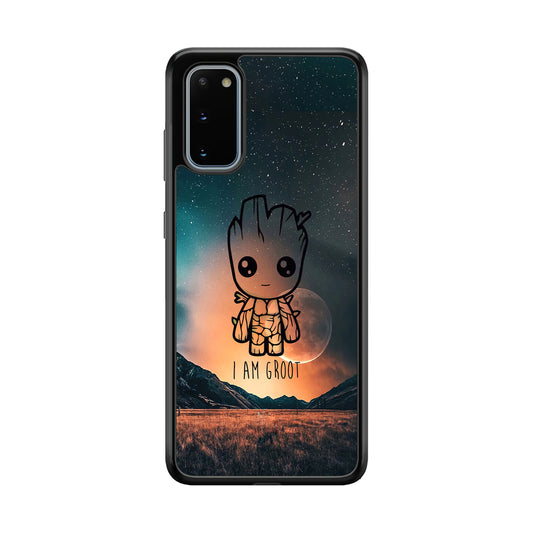 Groot Cute Silhouette Form Samsung Galaxy S20 Case
