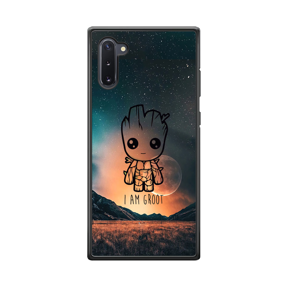 Groot Cute Silhouette Form Samsung Galaxy Note 10 Case