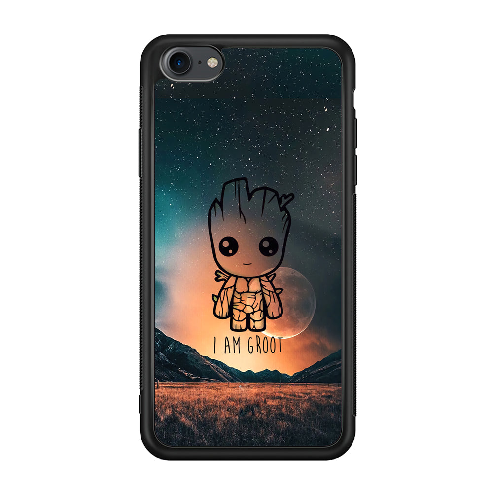 Groot Cute Silhouette Form iPhone 8 Case