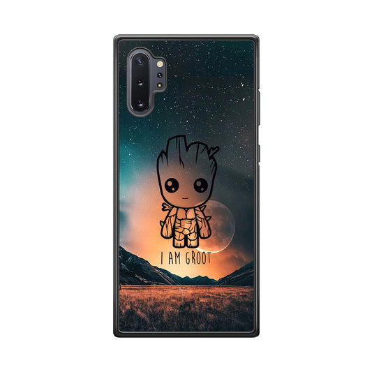 Groot Cute Silhouette Form Samsung Galaxy Note 10 Plus Case
