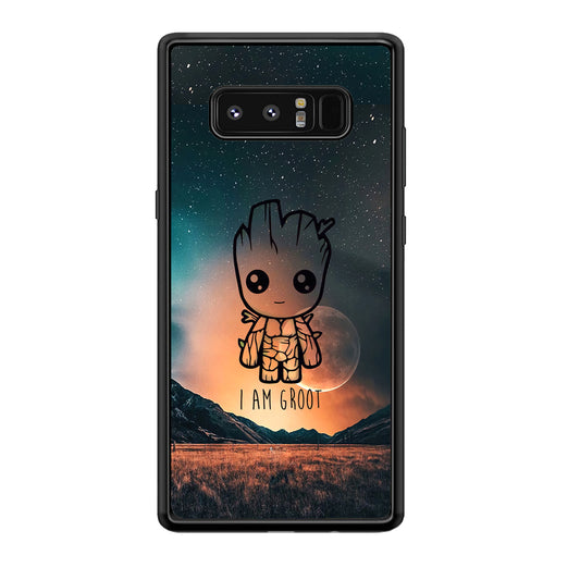 Groot Cute Silhouette Form Samsung Galaxy Note 8 Case