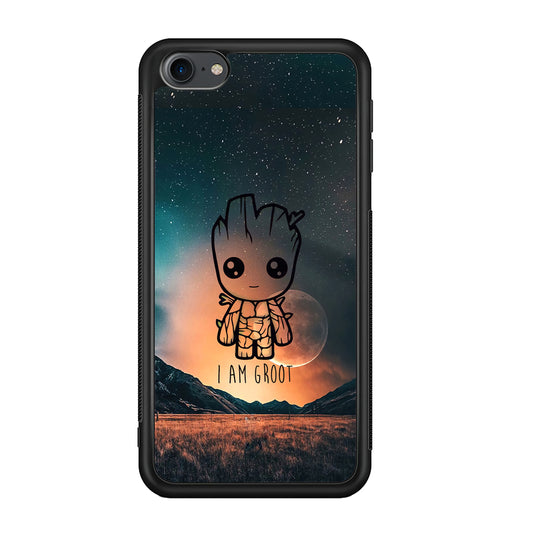 Groot Cute Silhouette Form iPod Touch 6 Case - Carneyforia