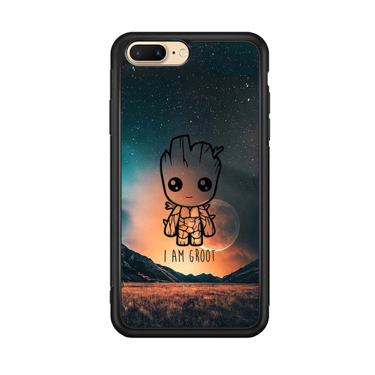 Groot Cute Silhouette Form iPhone 8 Plus Case