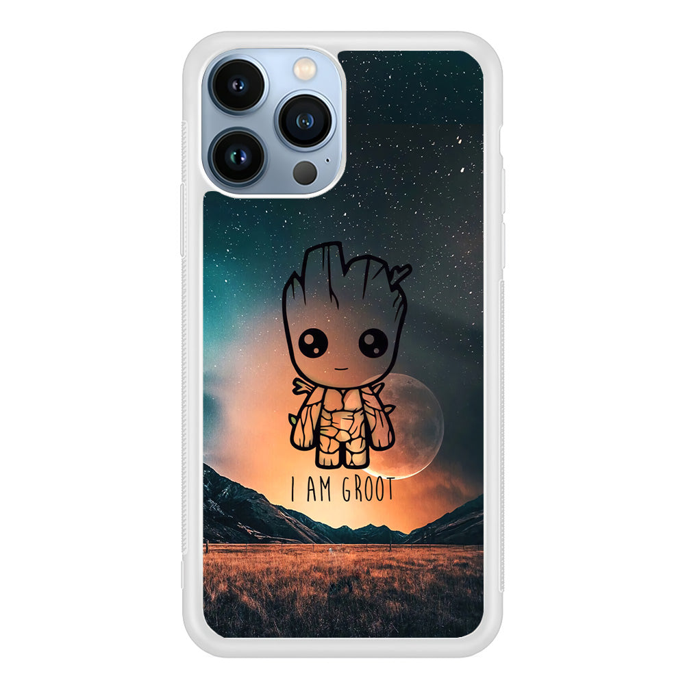 Groot Cute Silhouette Form iPhone 13 Pro Max Case