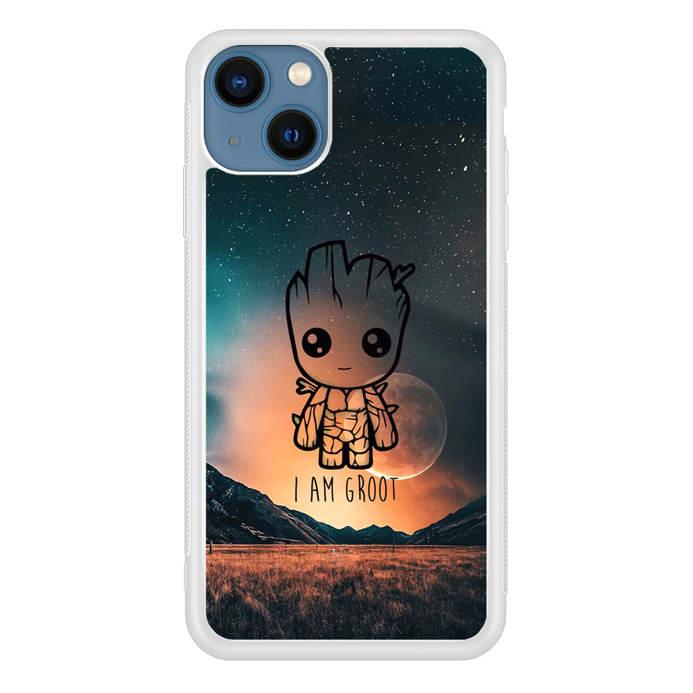 Groot Cute Silhouette Form iPhone 13 Case