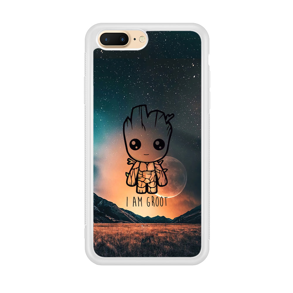 Groot Cute Silhouette Form iPhone 8 Plus Case