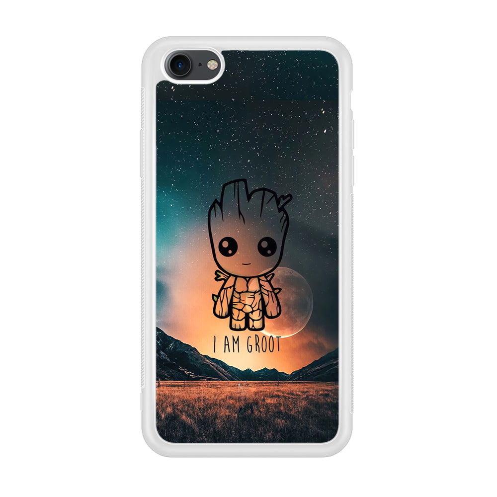 Groot Cute Silhouette Form iPhone 8 Case