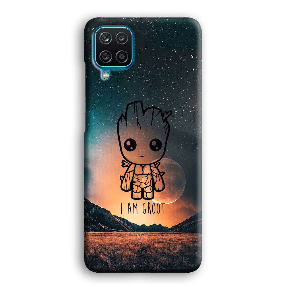 Groot Cute Silhouette Form Samsung Galaxy A12 Case