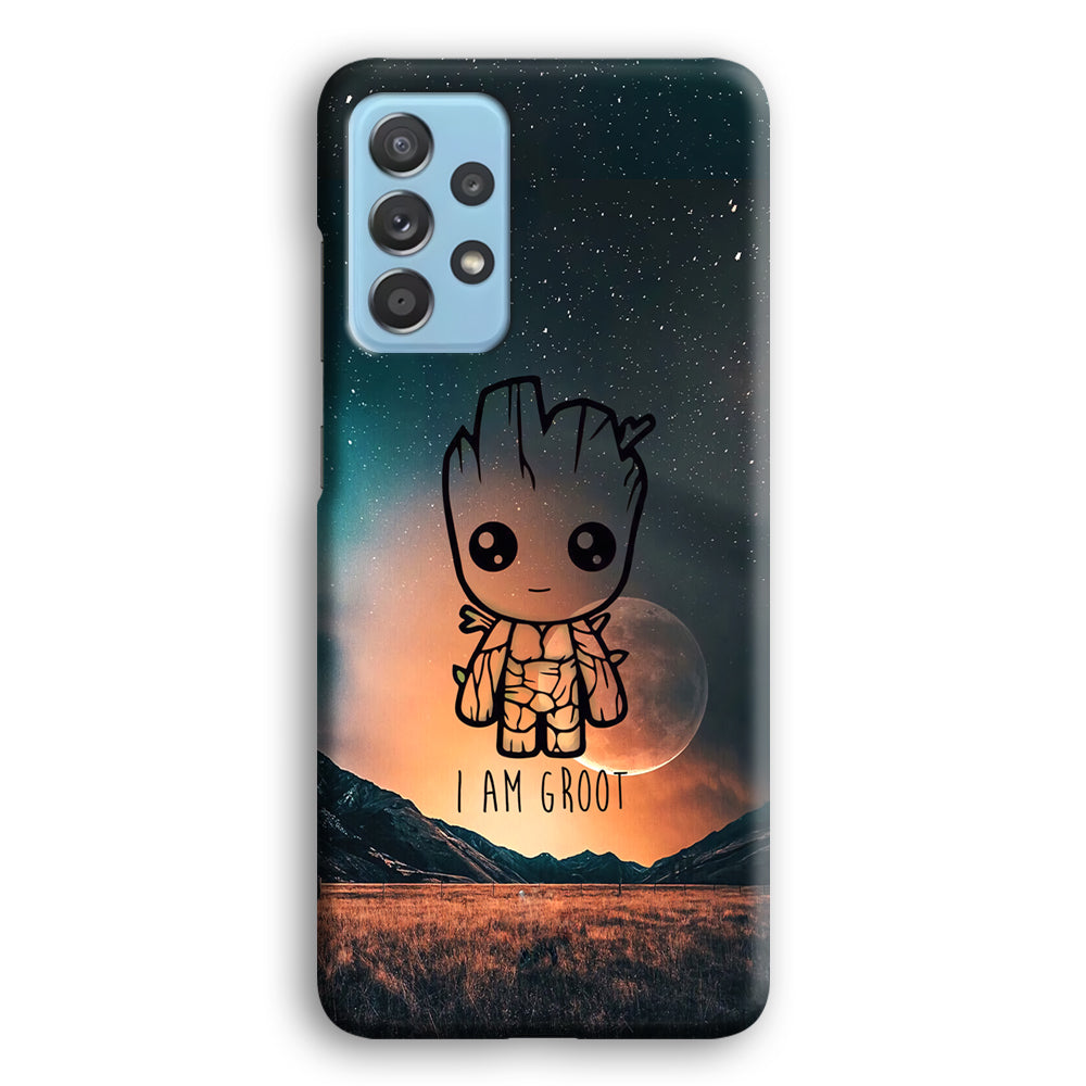 Groot Cute Silhouette Form Samsung Galaxy A52 Case