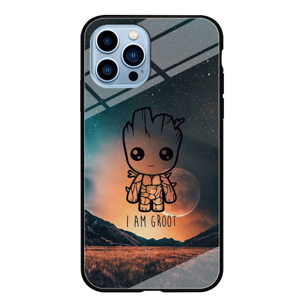 Groot Cute Silhouette Form iPhone 13 Pro Max Case