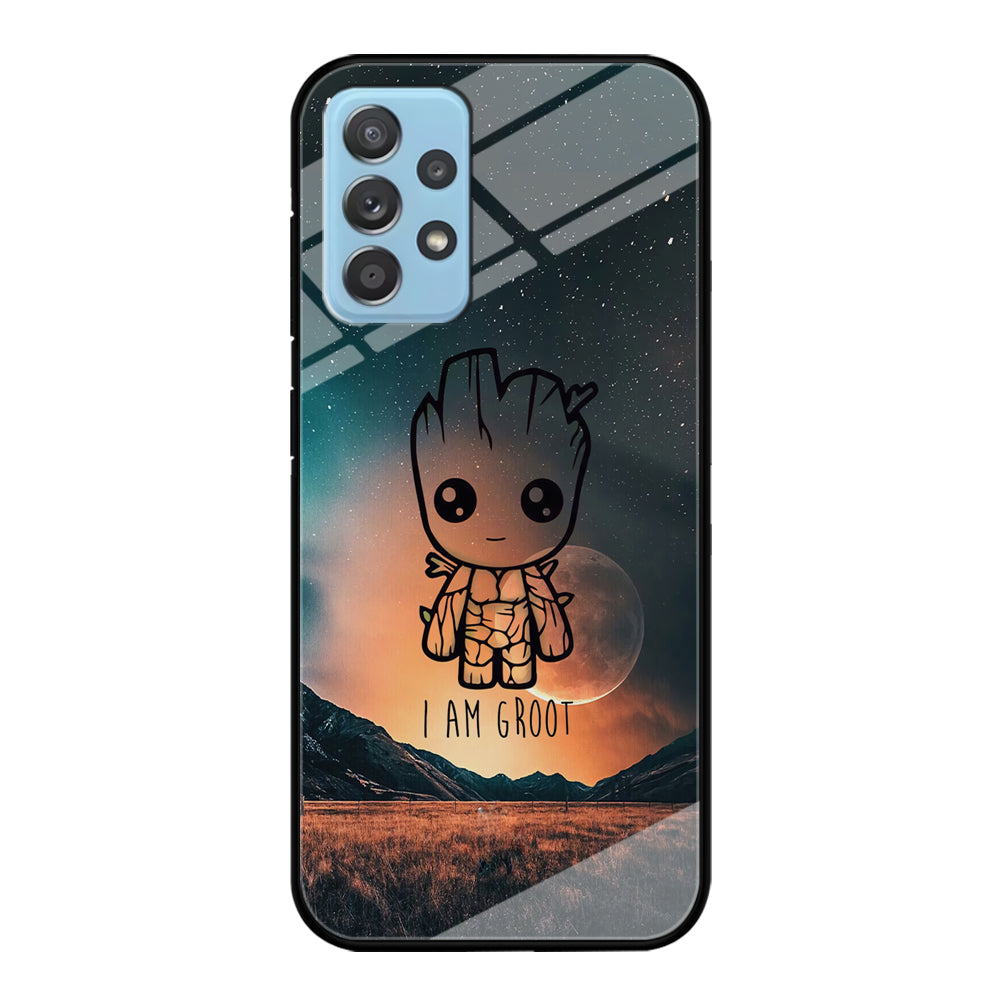 Groot Cute Silhouette Form Samsung Galaxy A52 Case