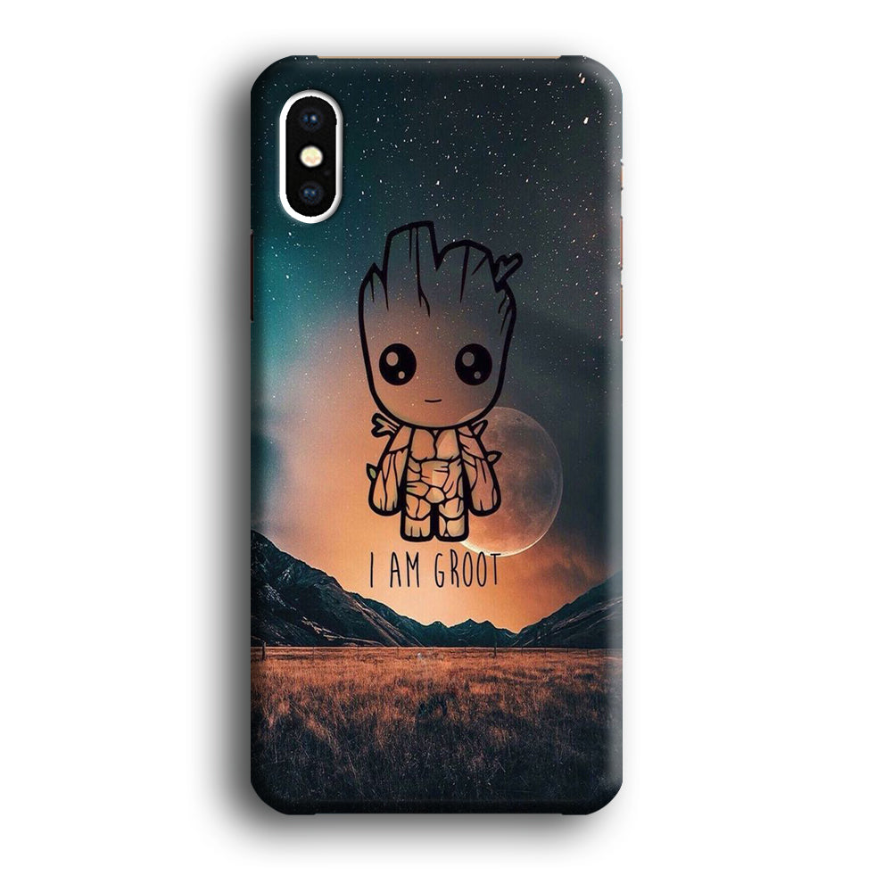 Groot Beauty Night iPhone X Case