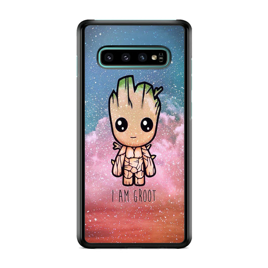 Groot Cute Glitter Samsung Galaxy S10 Case