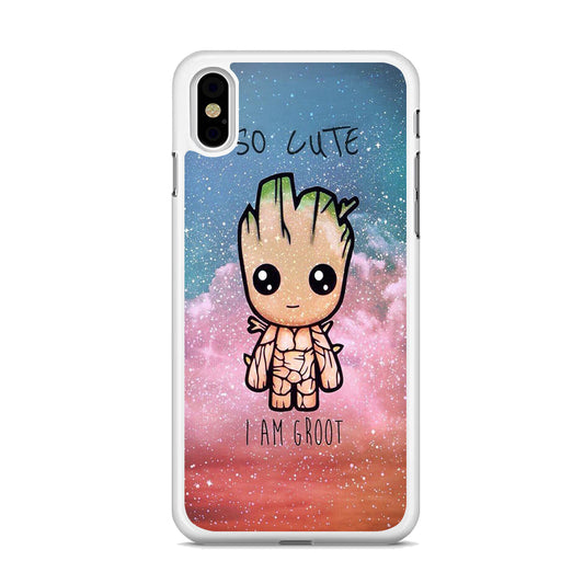 Groot Cute Glitter iPhone XS Case