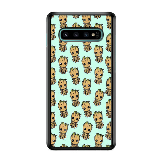 Groot Doodle Character Samsung Galaxy S10 Case