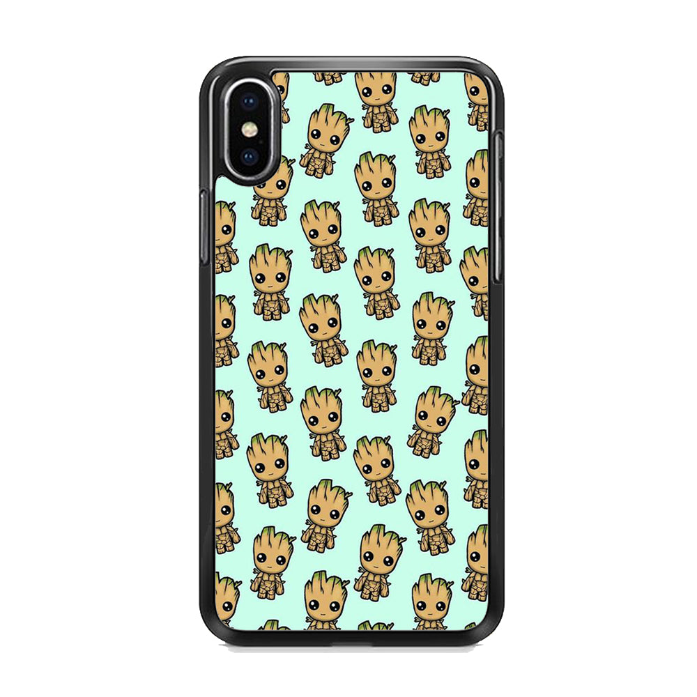 Groot Doodle Character iPhone X Case