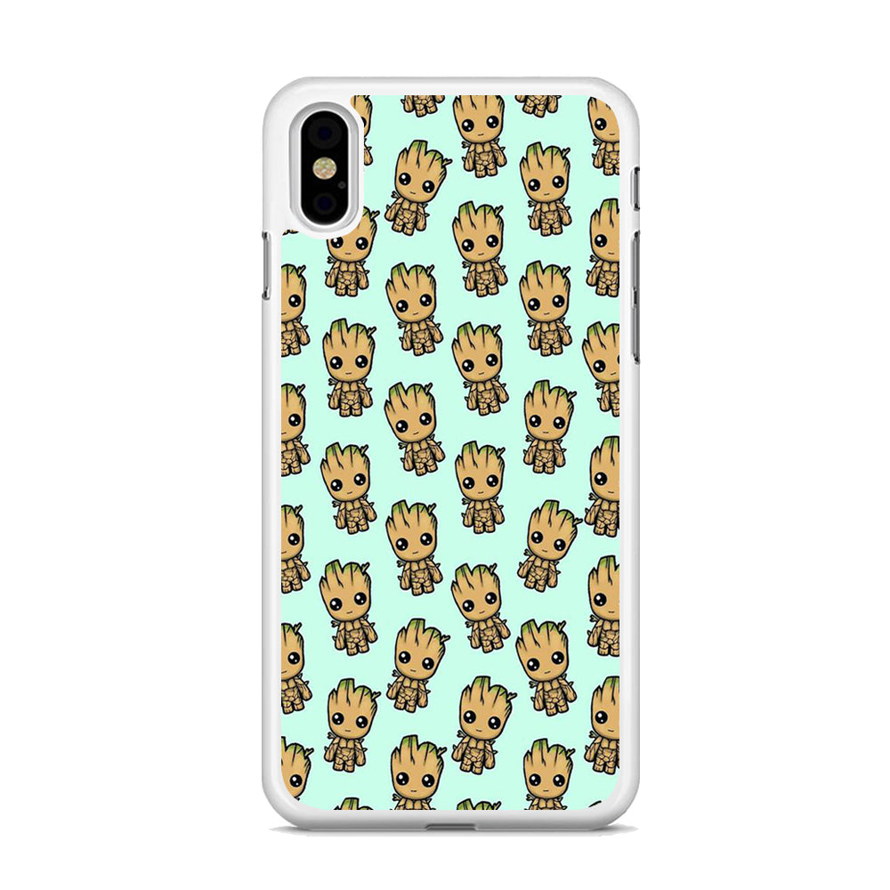 Groot Doodle Character iPhone X Case