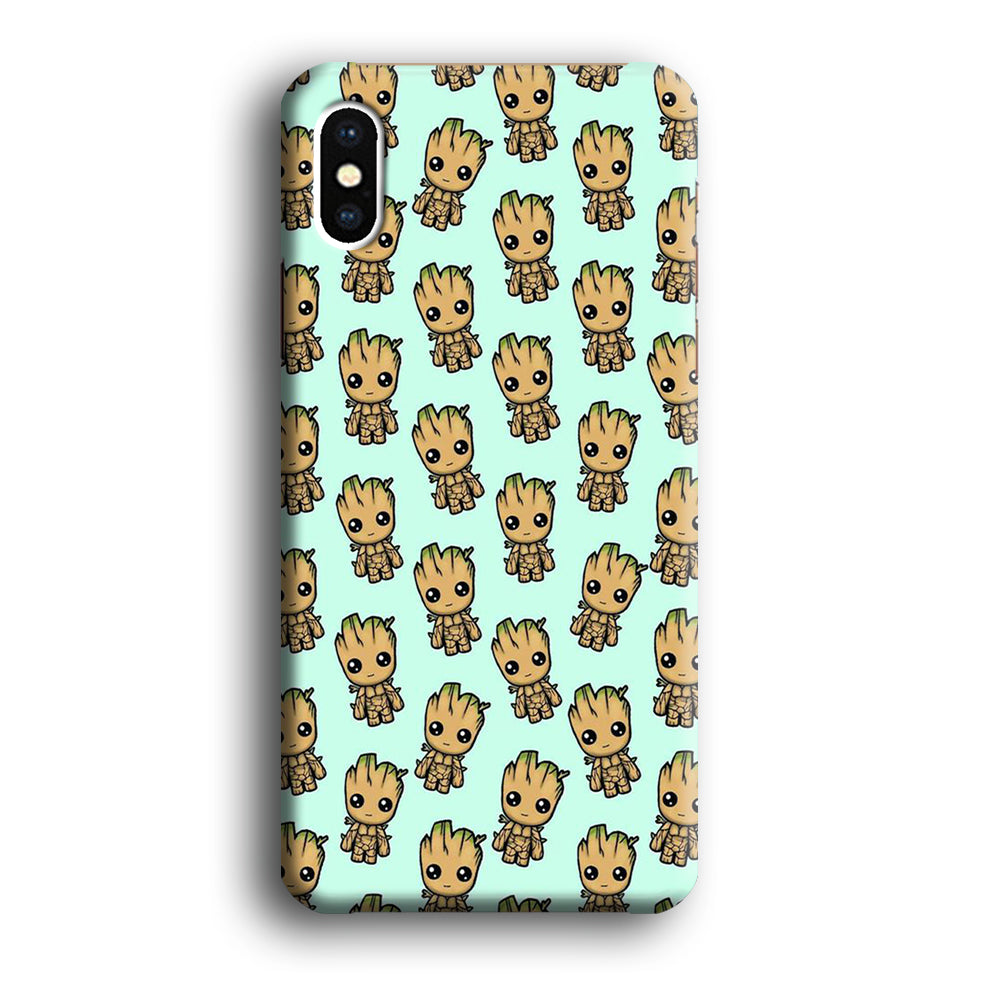Groot Doodle Character iPhone X Case
