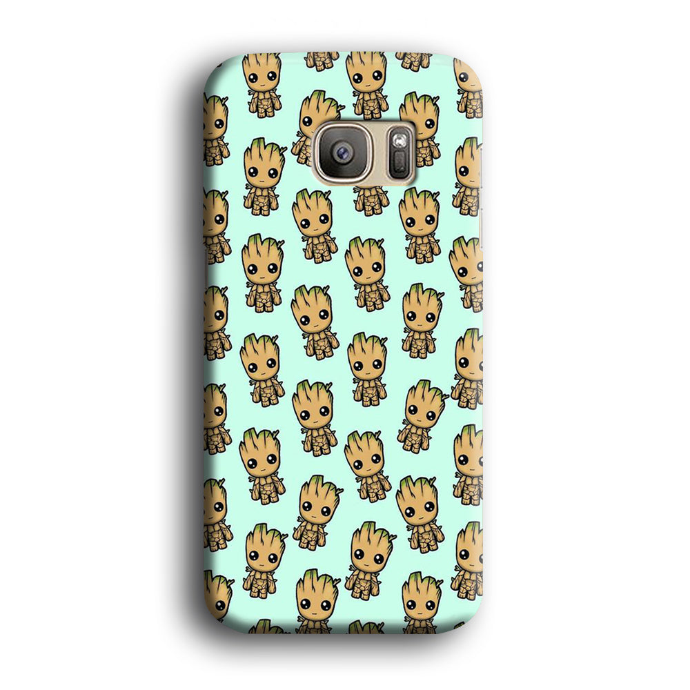 Groot Doodle Character Samsung Galaxy S7 Edge Case