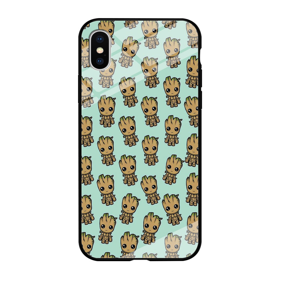 Groot Doodle Character iPhone XS MAX Case
