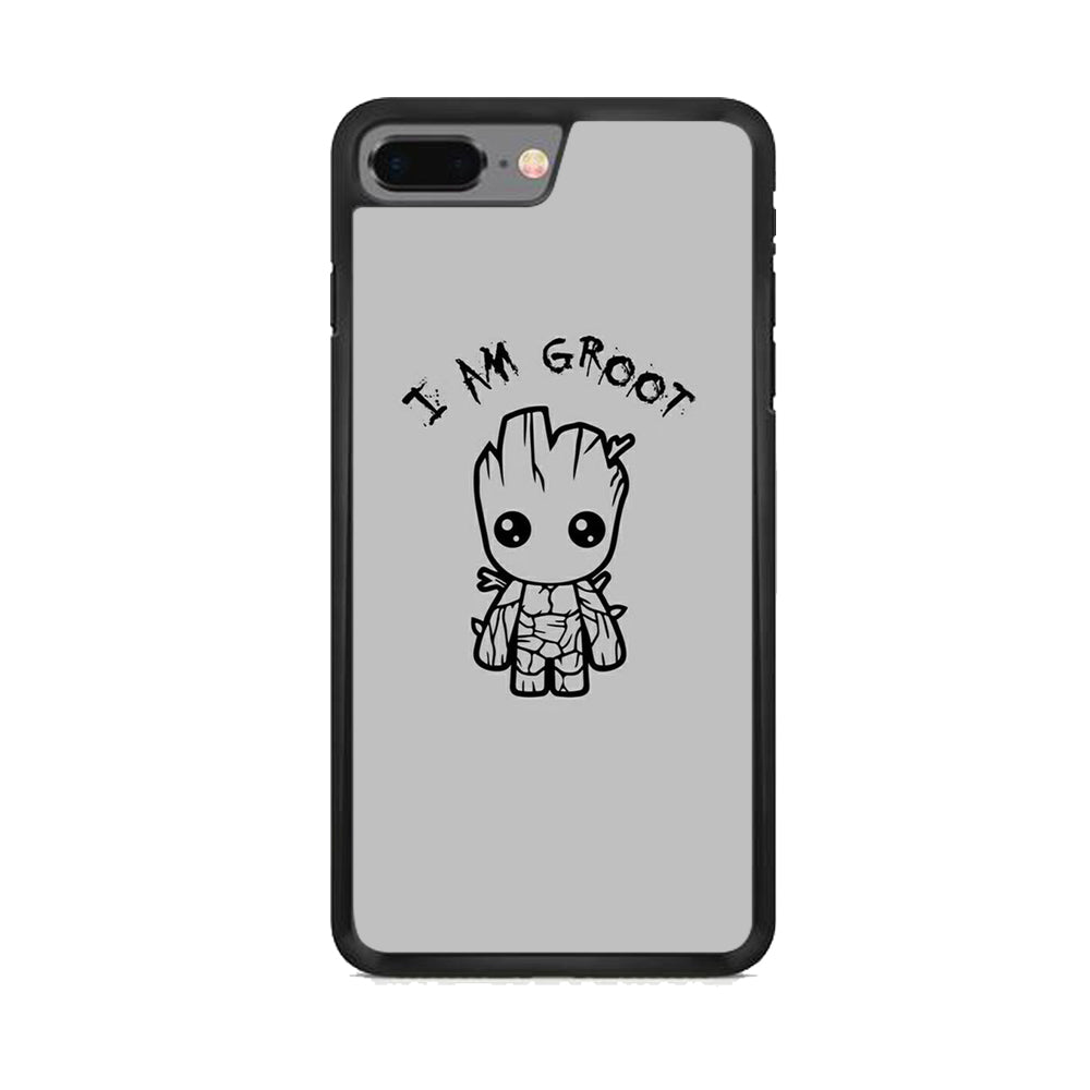 Groot Silver Paint iPhone 7 Plus Case