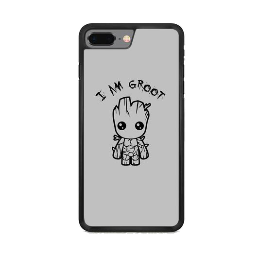 Groot Silver Paint iPhone 7 Plus Case