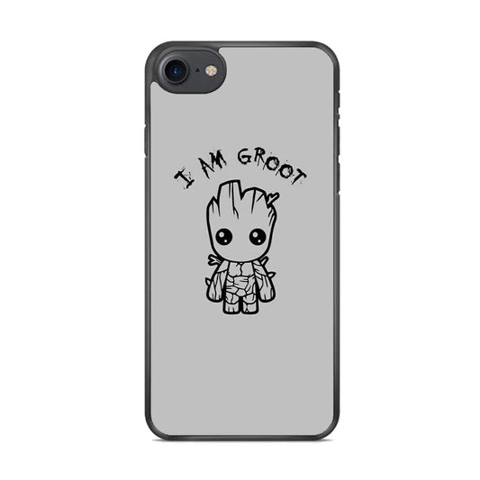 Groot Silver Paint iPhone 8 Case
