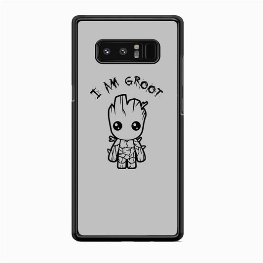 Groot Silver Paint Samsung Galaxy Note 8 Case