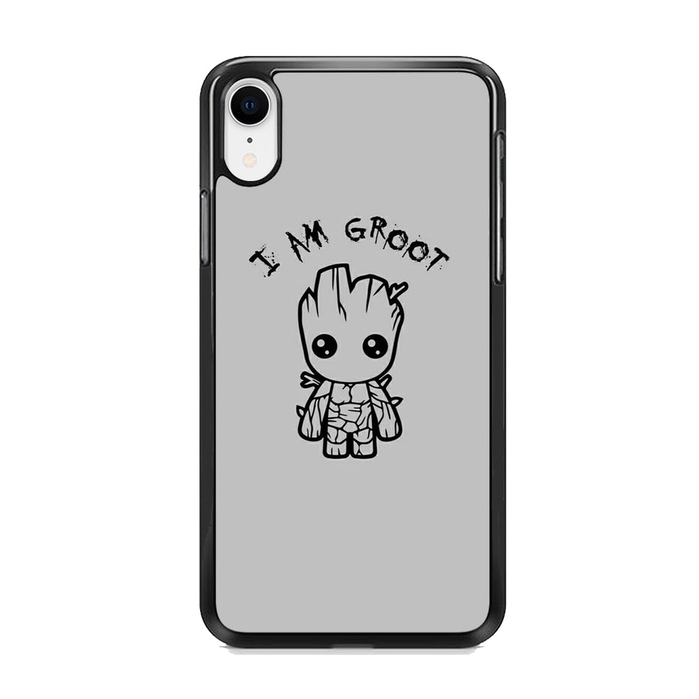 Groot Silver Paint iPhone XR Case