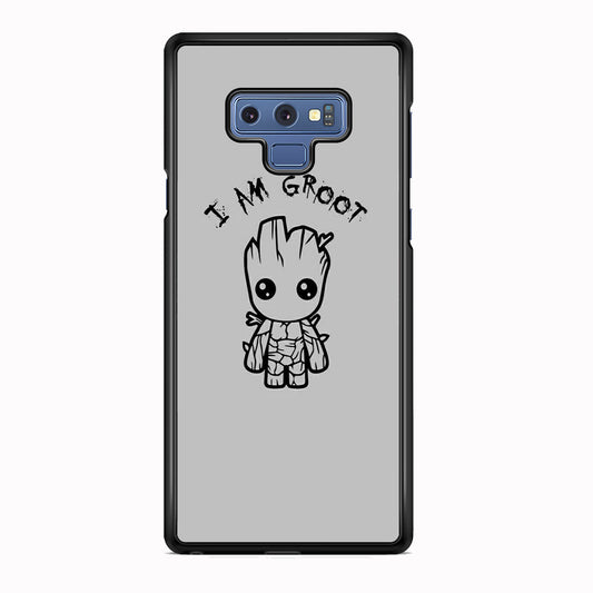Groot Silver Paint Samsung Galaxy Note 9 Case
