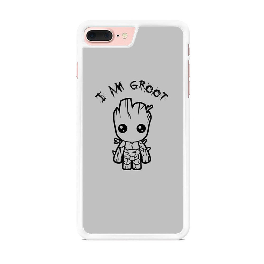 Groot Silver Paint iPhone 7 Plus Case