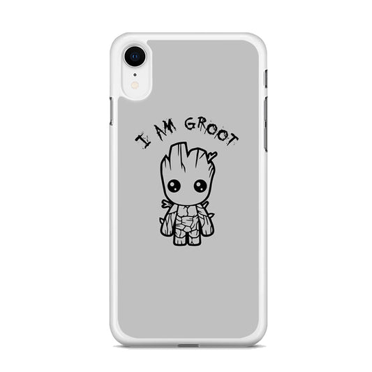 Groot Silver Paint iPhone XR Case