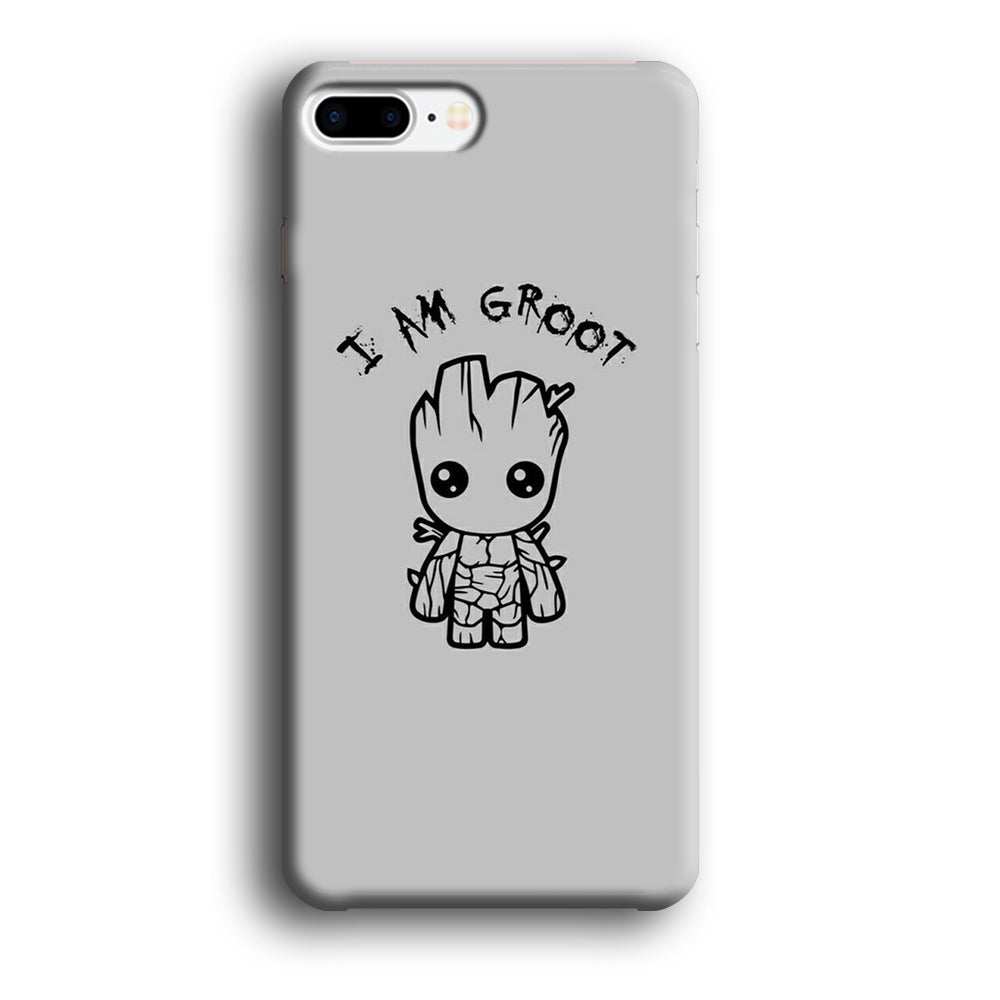Groot Silver Paint iPhone 7 Plus Case