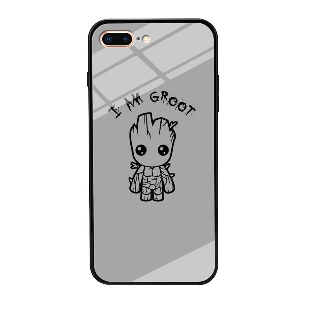 Groot Silver Paint iPhone 7 Plus Case