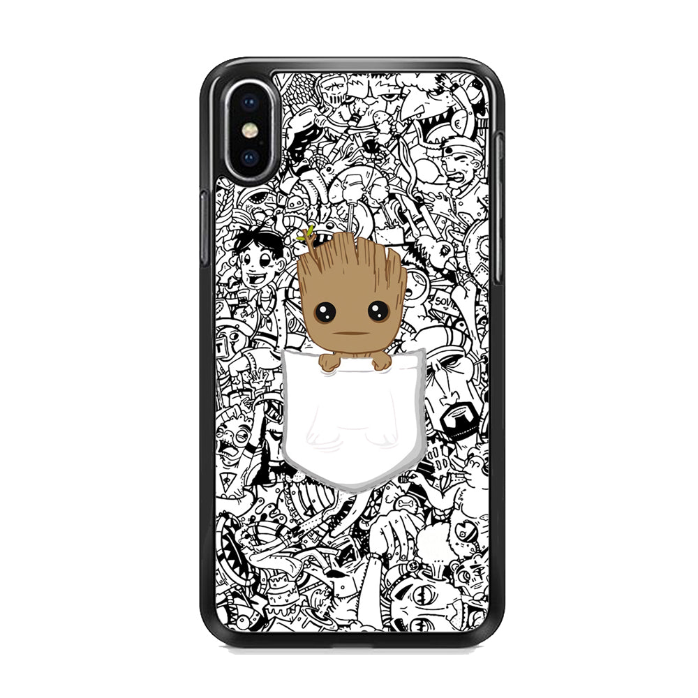 Grooth Pocket Doodle Patern iPhone X Case