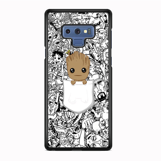 Grooth Pocket Doodle Patern Samsung Galaxy Note 9 Case