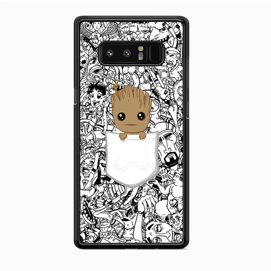 Grooth Pocket Doodle Patern Samsung Galaxy Note 8 Case